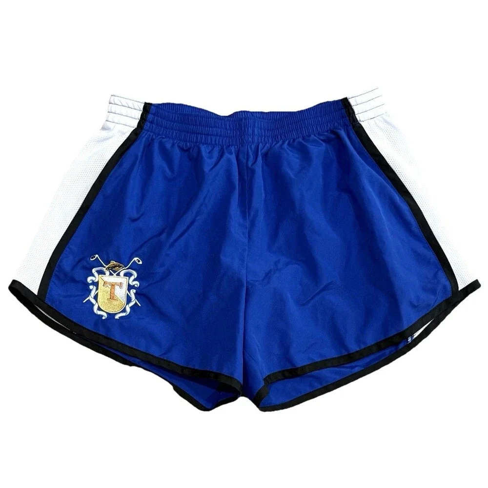 Augusta Sportswear Womens M Blue Soccer Shorts Lined Running Athletic w/ Crest